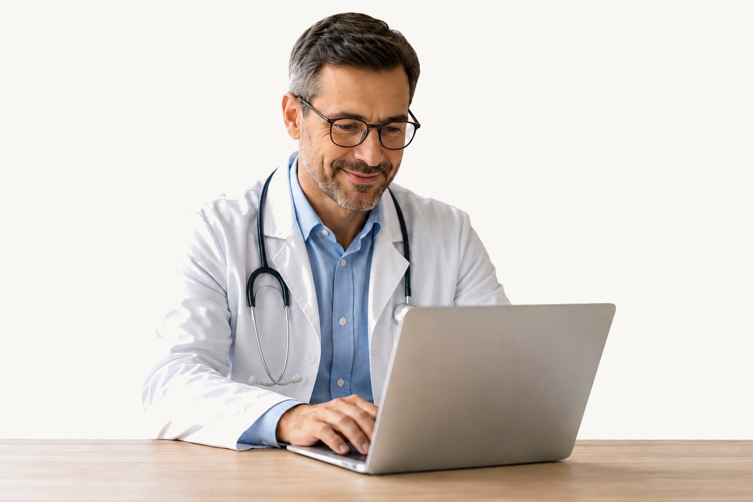 Doctor at desk