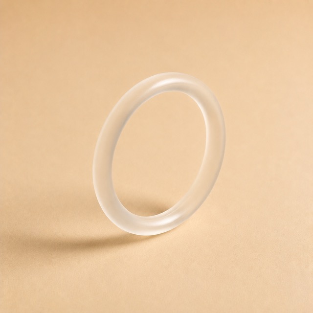 Unbranded stylized flexible vaginal contraceptive ring