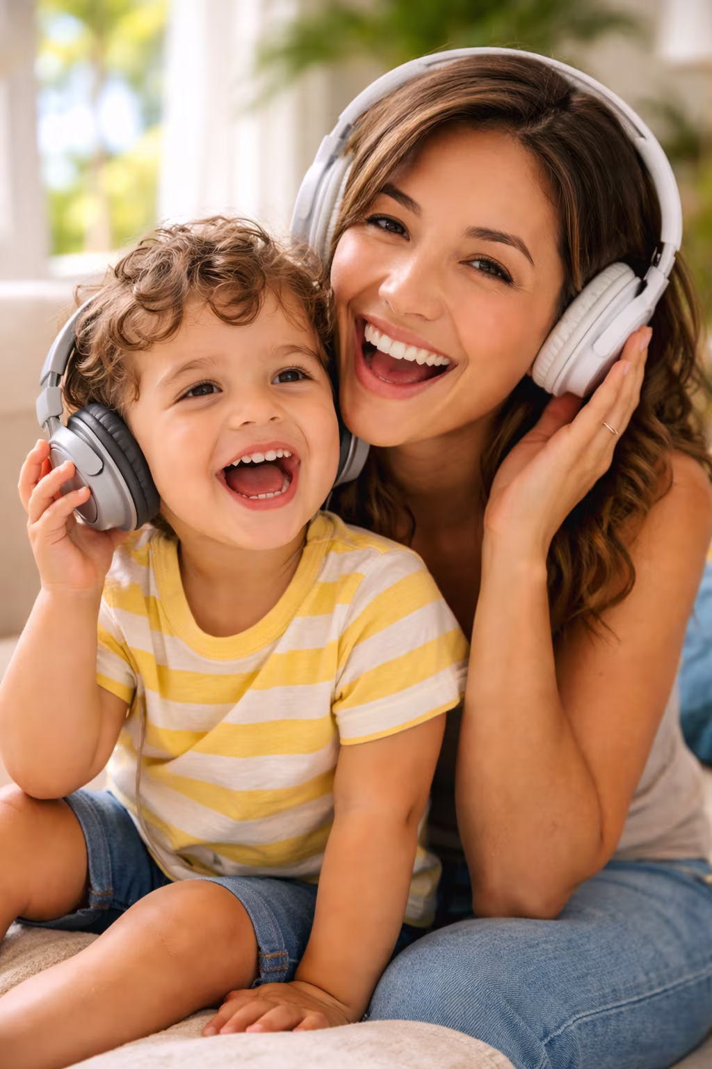 Person feeling better after ear infection treatment